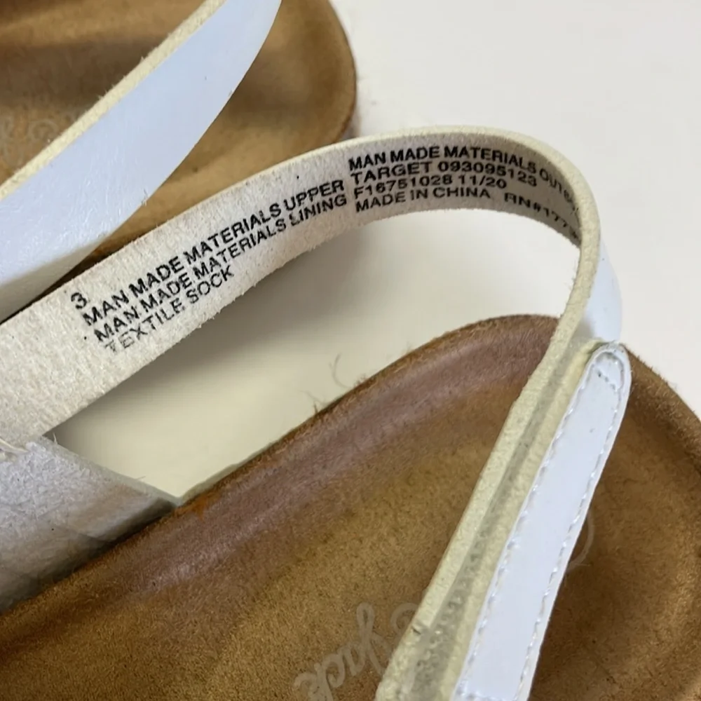 Cat & Jack White Sandals White Size 3